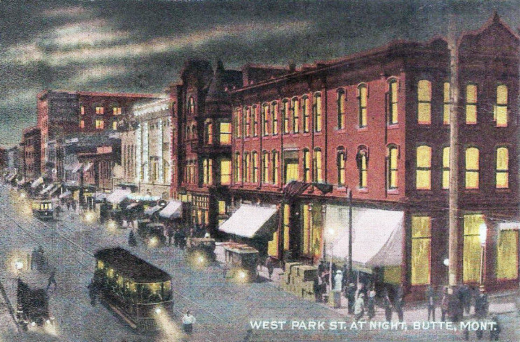 West Park Street at night